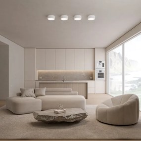 Kúpeľňové stropné svietidlo so senzorom CLEO 1xE27/24W/230V priemer 20 cm IP54 biela