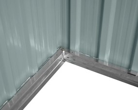 Záhradný domček BestBerg ZDB-4SD / 4,1 m² / 236 x 174 x 206 cm / biele drevo / sivá
