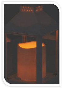 Závesný LED lampáš s časovačom Narbonne, 23,5 cm