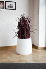 Kvetináč VEKRA, výška 40 cm, sklolaminát, biely