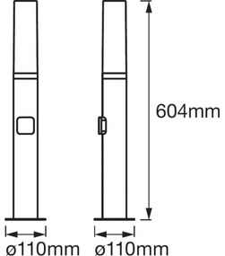 Ledvance - LED RGBW Vonkajšia lampa SMART+ FLARE LED/7,5W/230V IP44 Wi-Fi