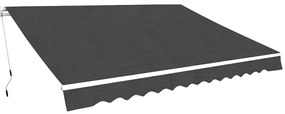 Skladacia markíza ručne zaťahovacia 350 cm antracitová