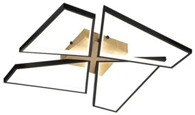 LED Stmievateľné stropné svietidlo LED/115W/230V 3000-6500K hnedá/čierna + DO