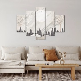 Obraz - Zimná krajina (150x105 cm)