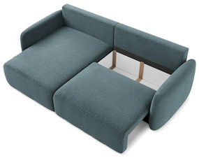 Tyrkysovomodrá rozkladacia/s úložným priestorom rohová pohovka (ľavý roh) Kalena – Makamii