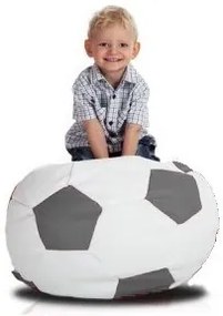 Sedací vak malá bielosivá futbalová lopta