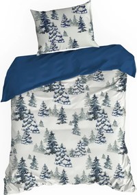 VIANOČNÉ RENFORCÉ OBLIEČKY NATAL 200X220 CM, 2 KS 70X80 CM VZOROVANÉ