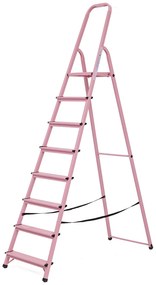 Elkop Oceľový rebrík ružový, 8 priečok