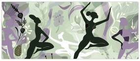 Obraz - Ilustrácie tanečníc (120x50 cm)