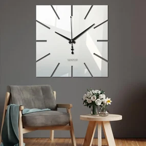 Nástenné hodiny minimalistický štvorcový dizajn | SENTOP X0099