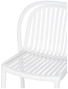 Biela plastová jedálenská stolička Alia – Ixia