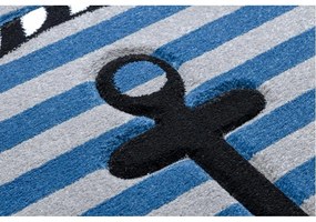 Detský kusový koberec Kotva modrý 200x290cm