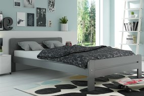 Široká posteľ DALLASO 160x200cm GRAFIT