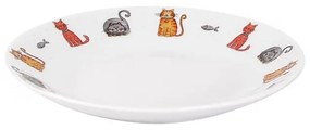 Keramický tanier s tromi mačkami