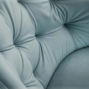 Zelená Zamatová stolička Luisa dĺžka 54 × šírka 50 × výška 80 cm MILO CASA