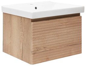 Kúpeľňová skrinka s umývadlom Naturel Savona 78x43x44, 8 cm dub halifax mat