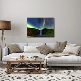 Obraz - Polárna žiara na Islande (70x50 cm)