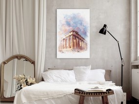 Artgeist Obraz - Painted Parthenon (1 Part) Vertical Veľkosť: 60x90, Verzia: Premium Print