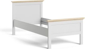 Posteľ Provine 90x200 biela/dub