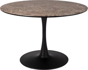 Okrúhly jedálenský stôl s doskou v dekore mramoru ø 110 cm Maru – White Label