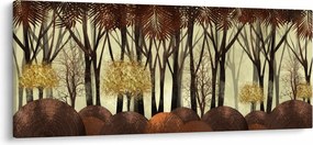 Obraz - Dekoratívne les (120x50 cm)