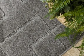 Kúpeľňový koberček SUPREME LINES línie, sivý