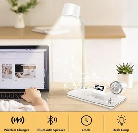 Stolná lampa 4 v 1 MDHL MD-1772 - biela