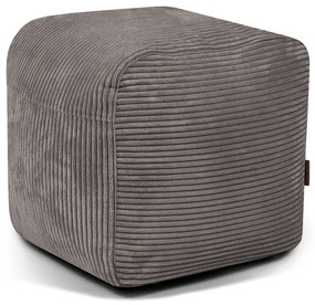 Tmavosivý menčestrový sedací vak Plus 50 Lounge – SLOWDOWN