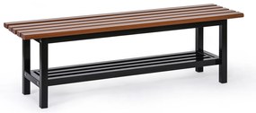 Šatníková lavička SITO, 1500 mm, hnedá