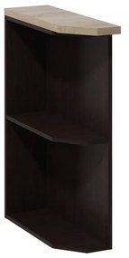 Spodní kuchyňská skříňka Livia 20 cm levá tmavě hnědá/dub sonoma