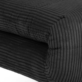 Pohovka SOLACE rozkladacia, menšestrová čierna 871622