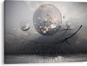 Obraz abstraktných gulí (70x50 cm)