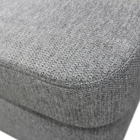 Rozkladacia rohová sedacia súprava s úložným priestorom do U SERPA pravá sivá