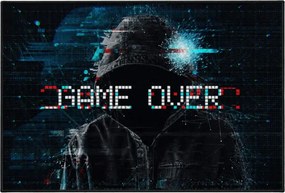 Protišmykový herný koberec Game Over