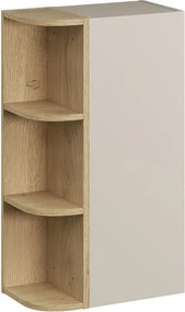 Závěsná horní koupelnová skříňka Dalia Cashmere 45 cm kašmírová/dub cremona