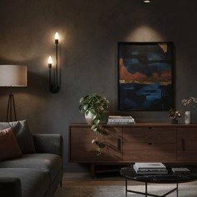 Toolight Toolight, nástenné svietidlo 2xE14, APP1147-2W, čierna matná, OSW-14010