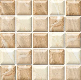 Samolepiace PVC 3D panely 557, rozmer 30 x 30 cm, 3D mramorová mozaika béžová, IMPOL TRADE