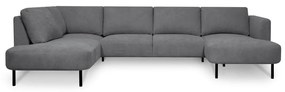 Tmavosivá rohová pohovka (ľavý roh/do "U") Hero – Scandic