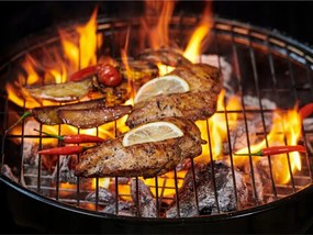Verk 27095 BBQ gril na drevené uhlie, okrúhly 32 cm