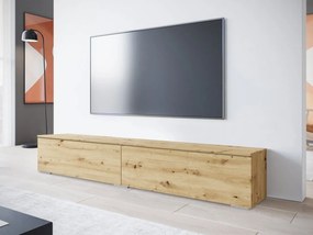 TV skrinka Dlone 180, Farby: dub artisan, Osvetlenie: bez osvetlenia