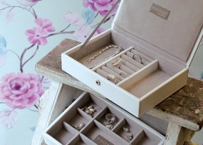 Krabička na šperky Stackers s pokrievkou mini levanduľová