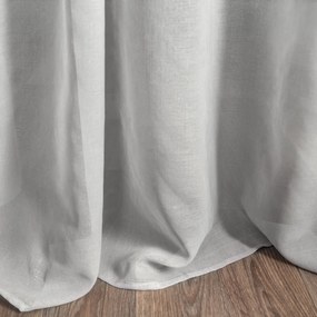 ZÁCLONA NA KRÚŽKOCH GRACE 140X250 CM STRIEBORNÁ