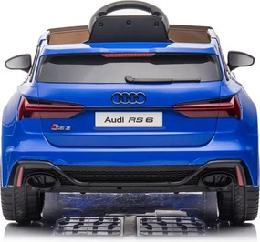 LEAN CARS Audi RS6 Batéria Vozidlo BRD-2118 Modrá