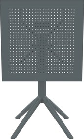 Skladací stôl Sky square - tmavošedá