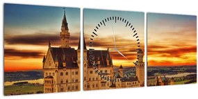 Obraz - Tyskland (s hodinami) (90x30 cm)