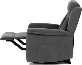 Polohovacie kreslo sivé, elektrické TV-7072 GREY2