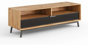 PROXIMA.store - Luxusný dubový TV stolík 2.1 - MODERN LOFT FARBA: dub, ROZMER: dĺžka TV stolíka 160 cm