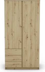 Šatníková skriňa Carlos, dub artisan, 100 cm