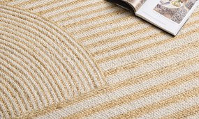 Diamond Carpets India, Ručne viazaný kusový koberec Elka J-52 Natural, 160x230, béžová, chodba / predsieň