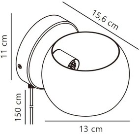 Nordlux - Nastaviteľné nástenné bodové svietidlo BELIR 1xG9/5W/230V béžová